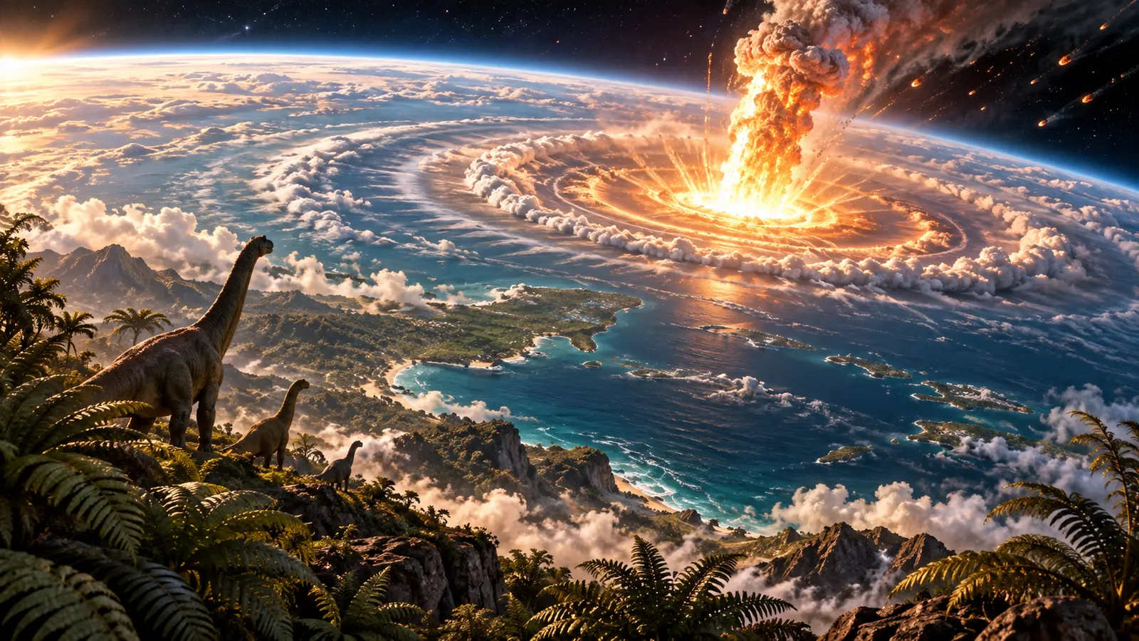 6600万年前、恐竜を滅ぼした小惑星が落ちた「その日」に地球で起きたこと