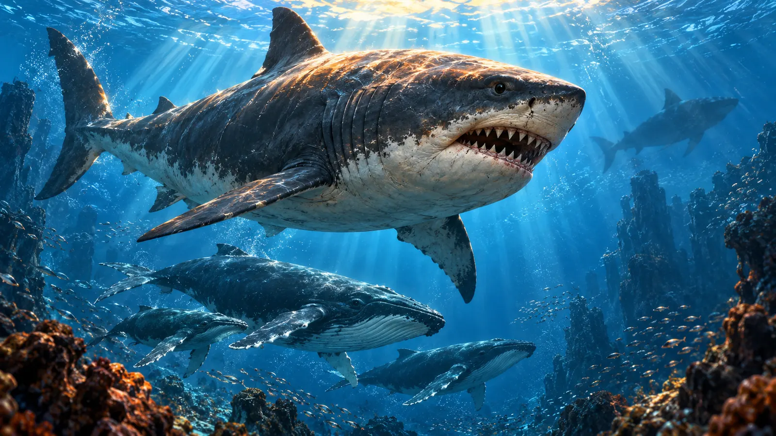 メガロドンはなぜ絶滅した? 最大24m説の巨大ザメ、ライバルは「ホホジロザメ」だったかもしれない