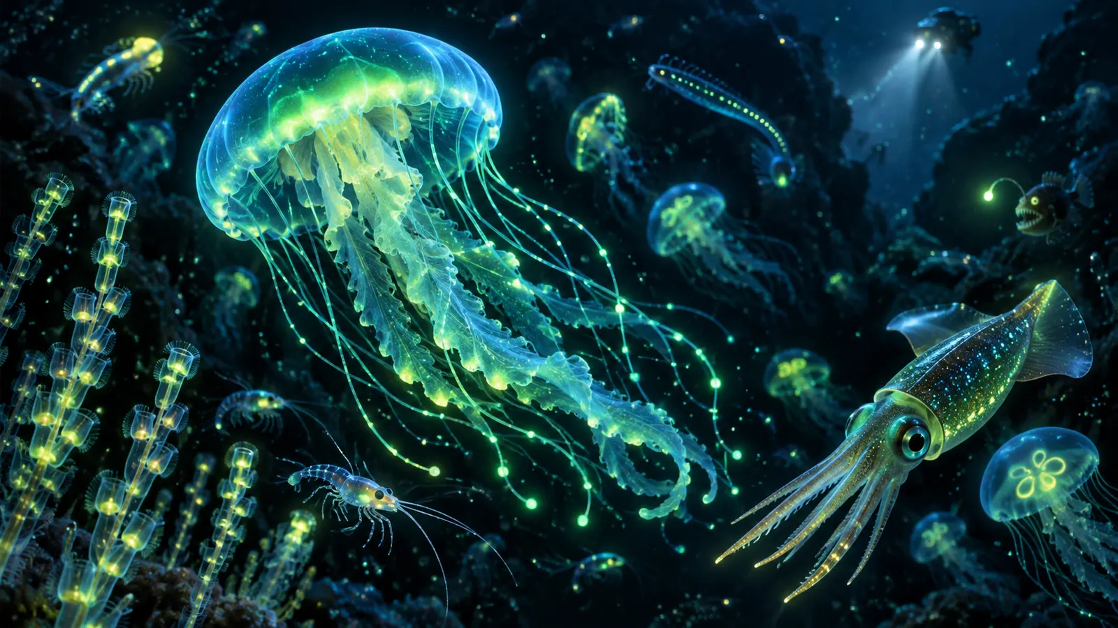 深海の生き物の4分の3は「光る」。35万回の観察でわかった、暗闇の海のイルミネーション