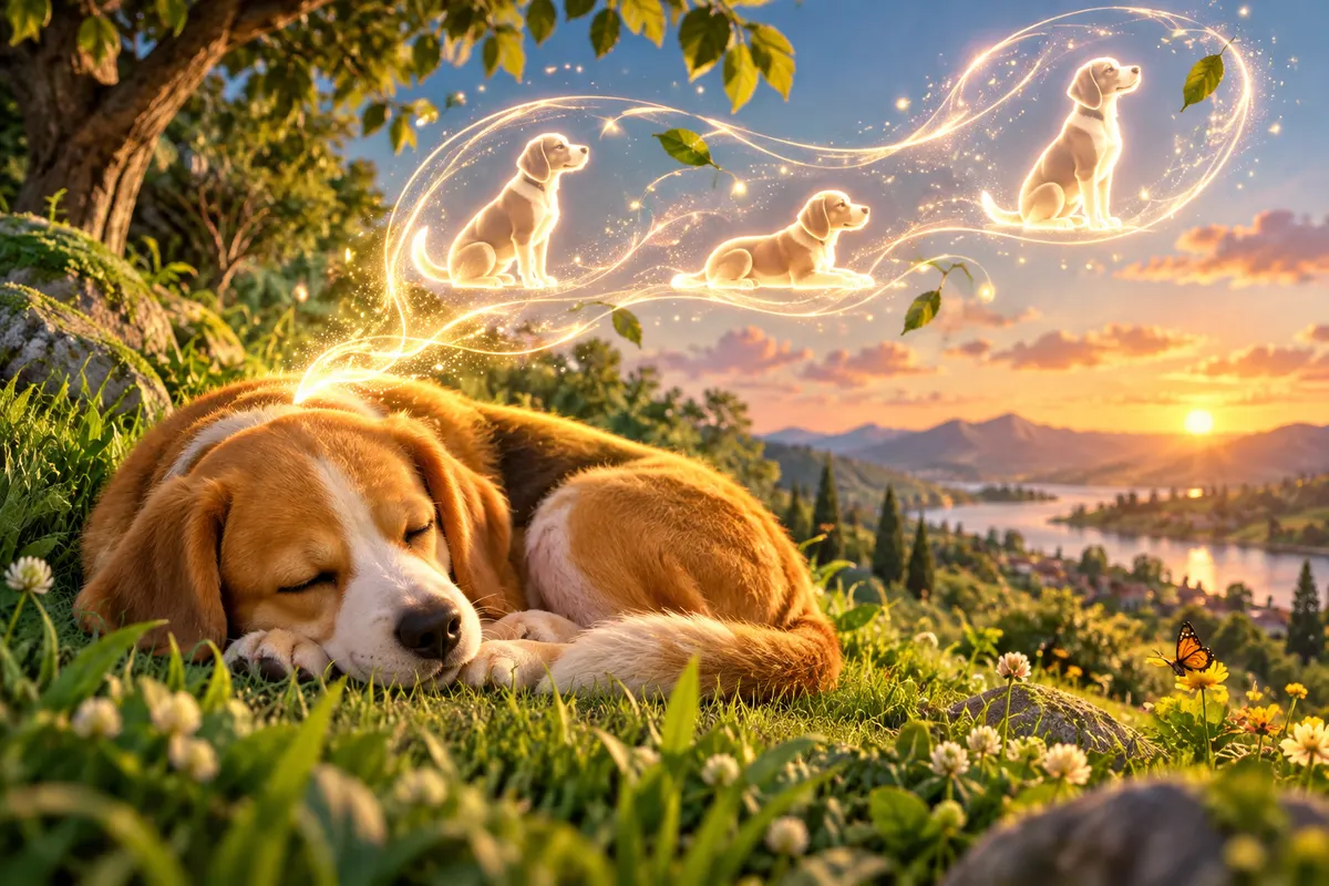 犬も寝ているあいだに、その日覚えたことを復習しているのかもしれない