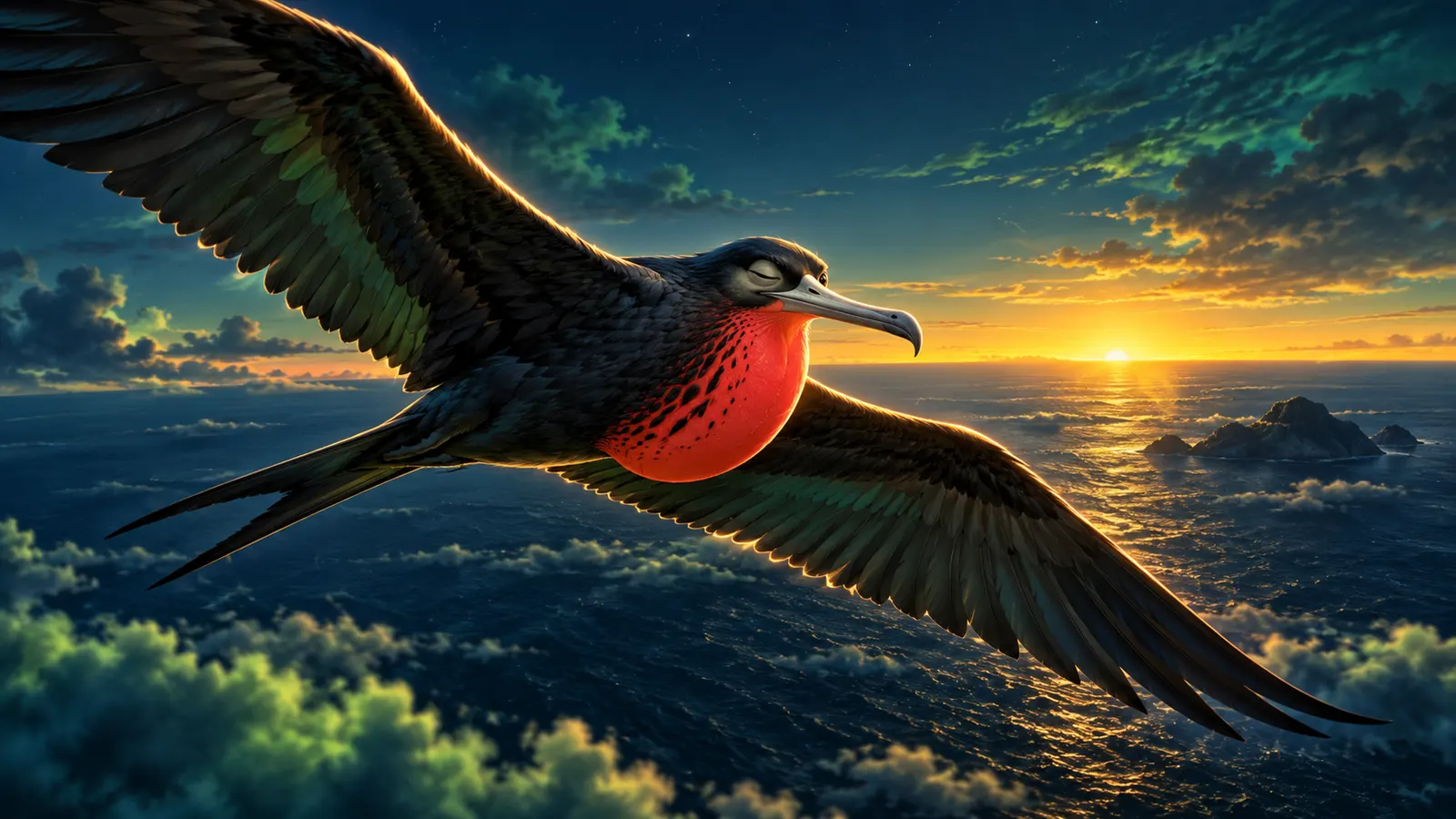 鳥は飛びながら眠れるのか? グンカンドリの脳波が明かした「空中の1日42分睡眠」