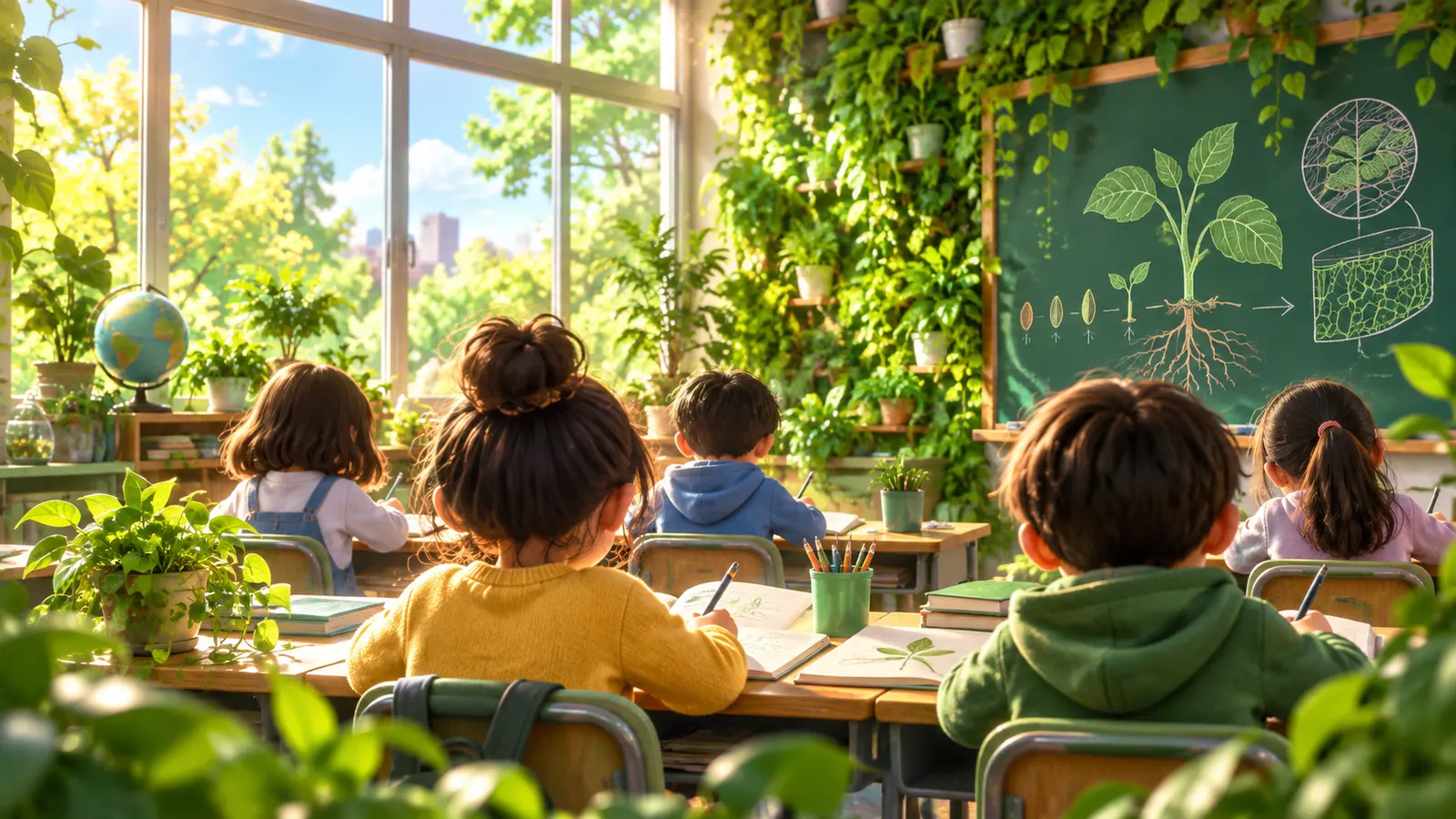 緑の多い学校の子は記憶力が伸びやすい? 2593人の調査と「教室の緑」の実験