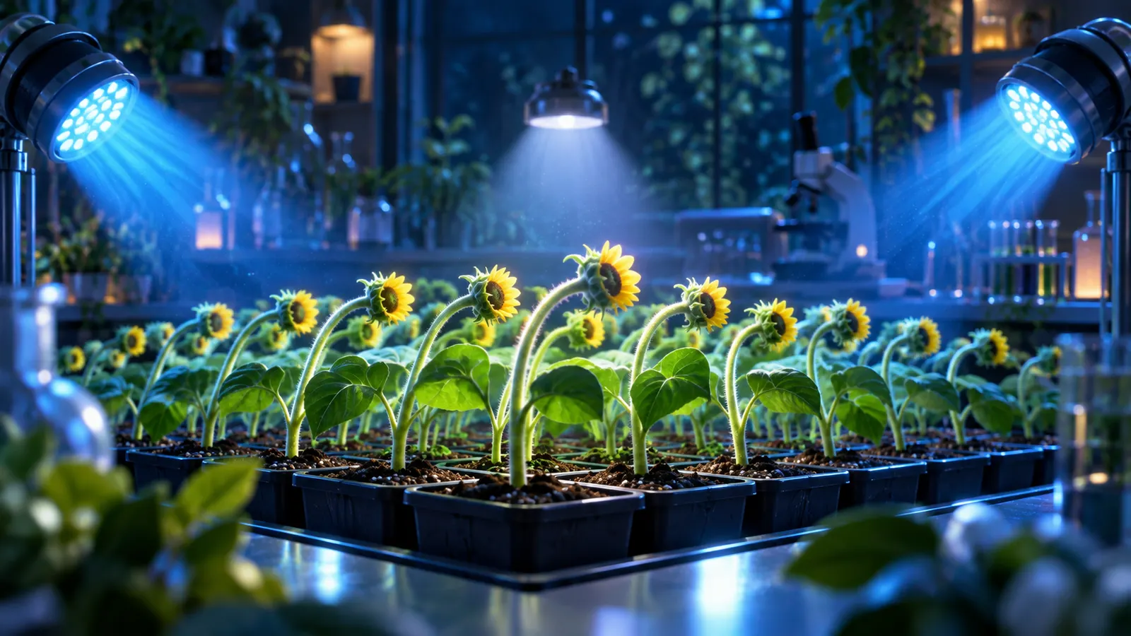 脳がないのに“錯覚”する? ヒマワリの芽は、いちばん明るい方へ伸びるとは限らなかった