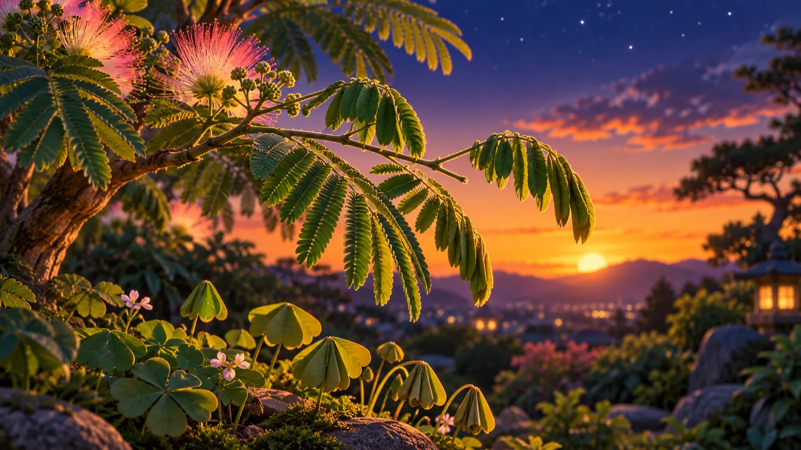 植物も夜は「寝る」? ネムノキの葉が閉じる理由と、リンネが考えた“花時計”