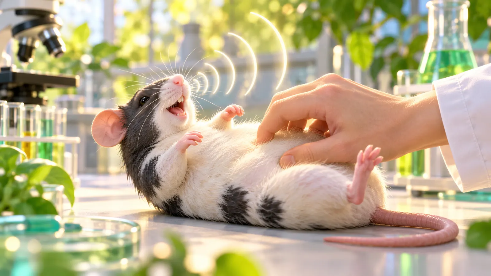 ネズミをくすぐると「笑う」。人には聞こえない超音波の笑い声と、くすぐったさの脳の場所