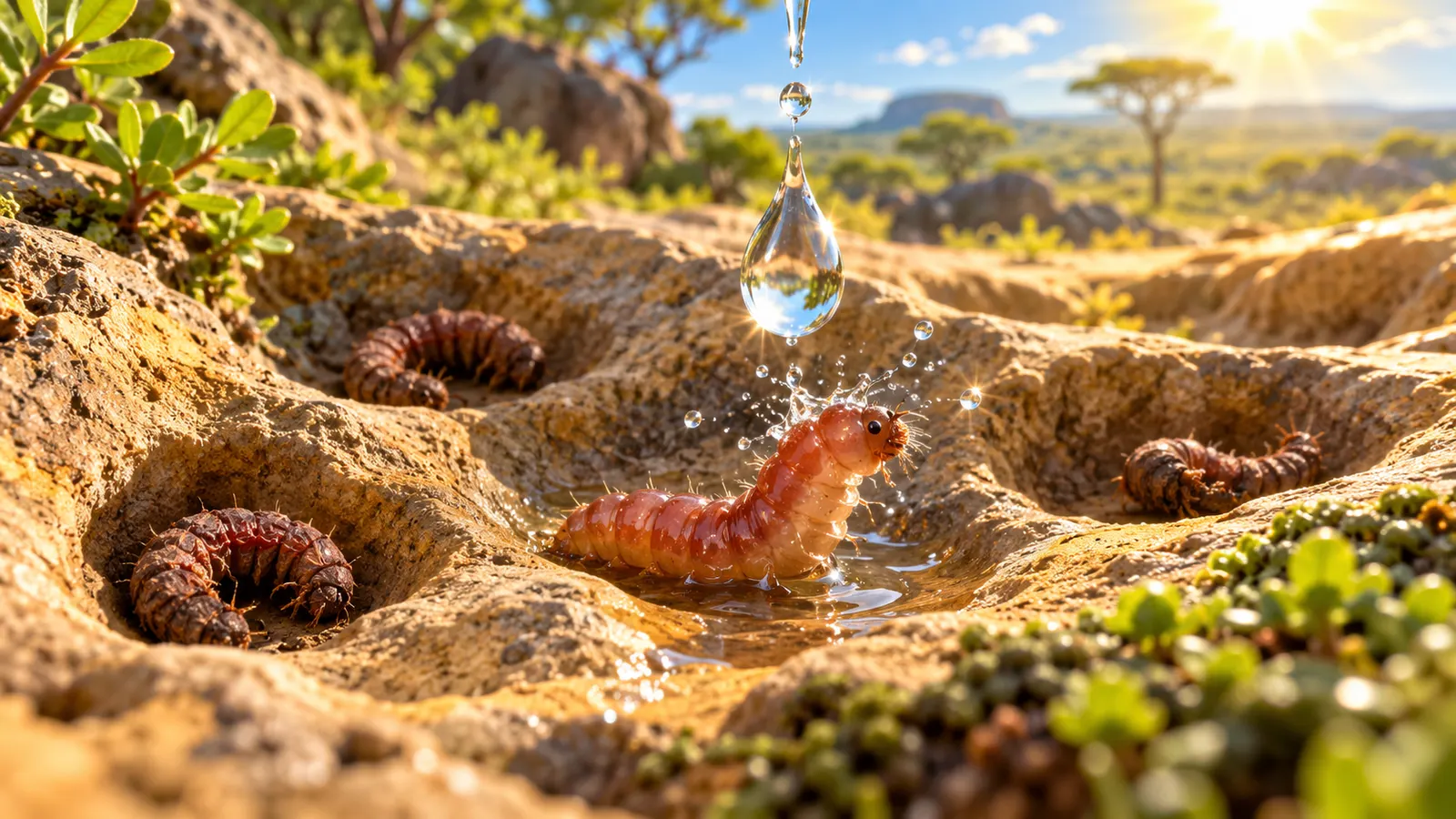 カラカラに干からびても、水をかけると生き返る虫がいる。「ネムリユスリカ」の不死身ワザ