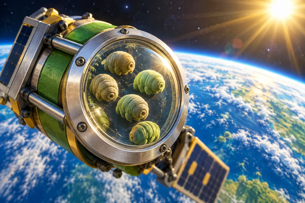 乾いて「樽」になったクマムシは、宇宙の真空にも耐えた。