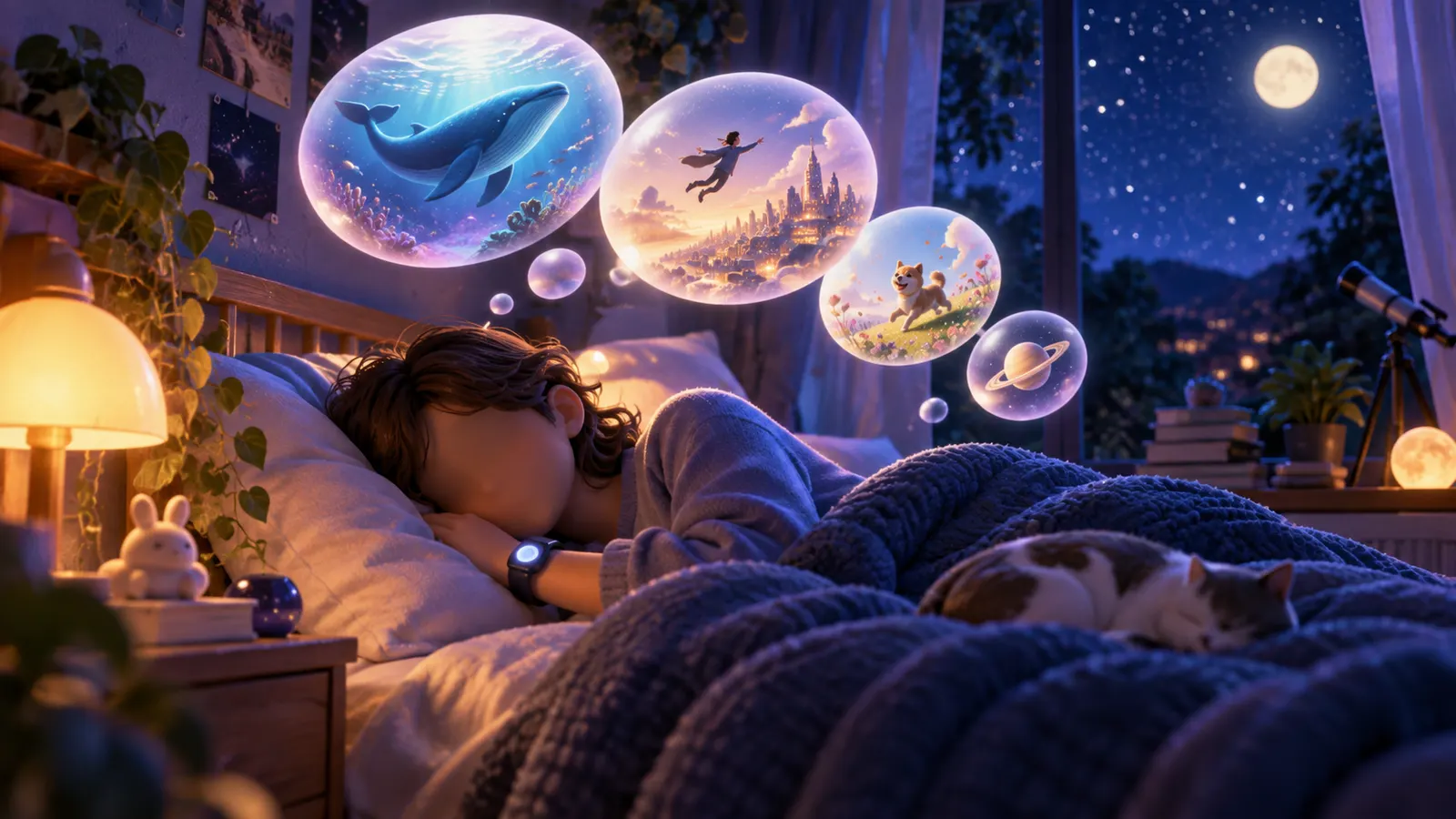 「夢を見る睡眠」が長い人ほど、83の病気リスクが低かった。9.5万人の手首データ