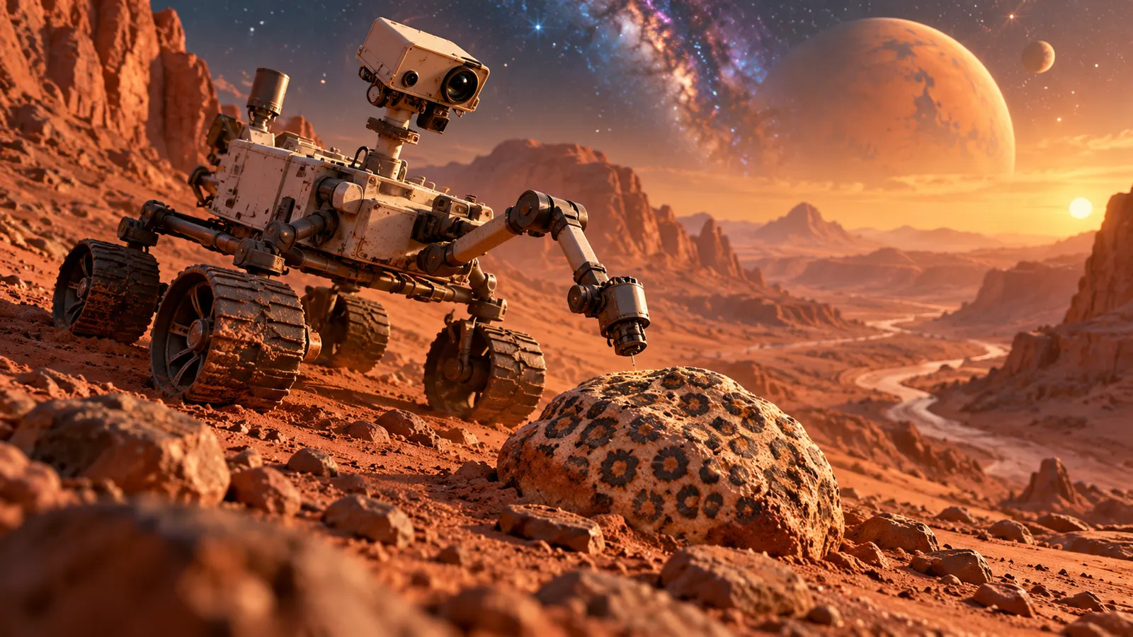 火星の岩の「ヒョウ柄」は生命の痕跡? NASAが“有力な候補”と呼んだ理由