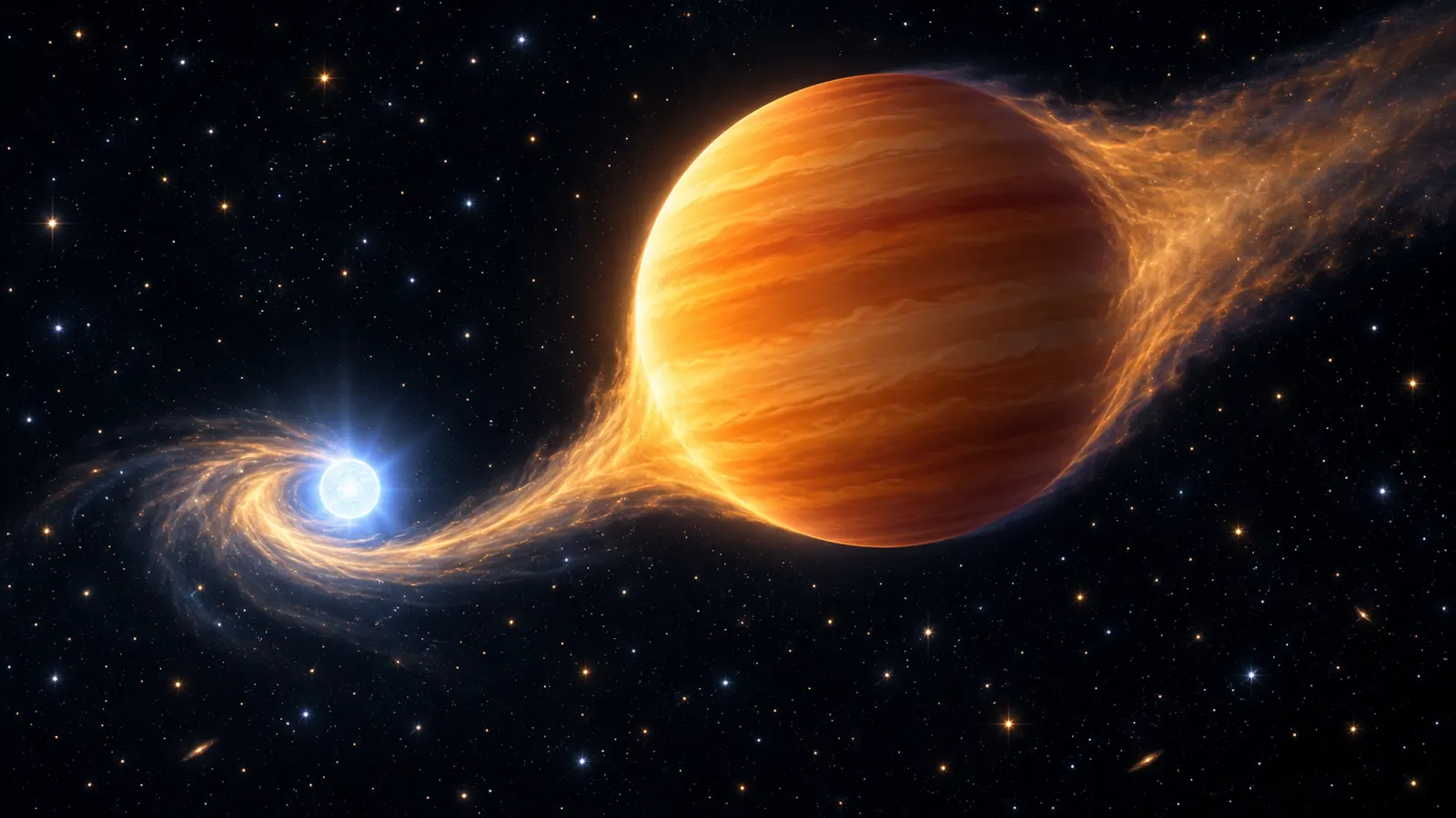 燃えつきた星に、鉄の見つからない不思議な材料が降っていた。星が死にぎわに生んだ惑星から?