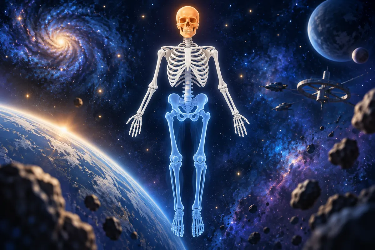 宇宙で減りやすいのは、地上で体重を支えていた腰や脚の骨