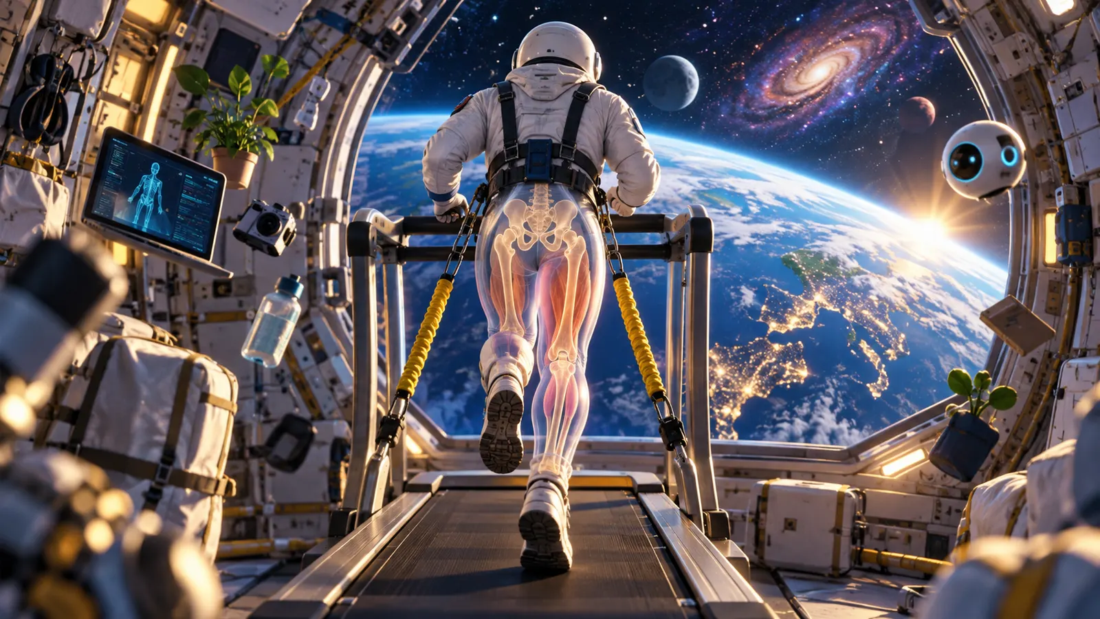 宇宙では腰や股関節の骨が1か月に約1〜1.5%ずつ減っていく。宇宙飛行士が毎日2時間も運動するワケ