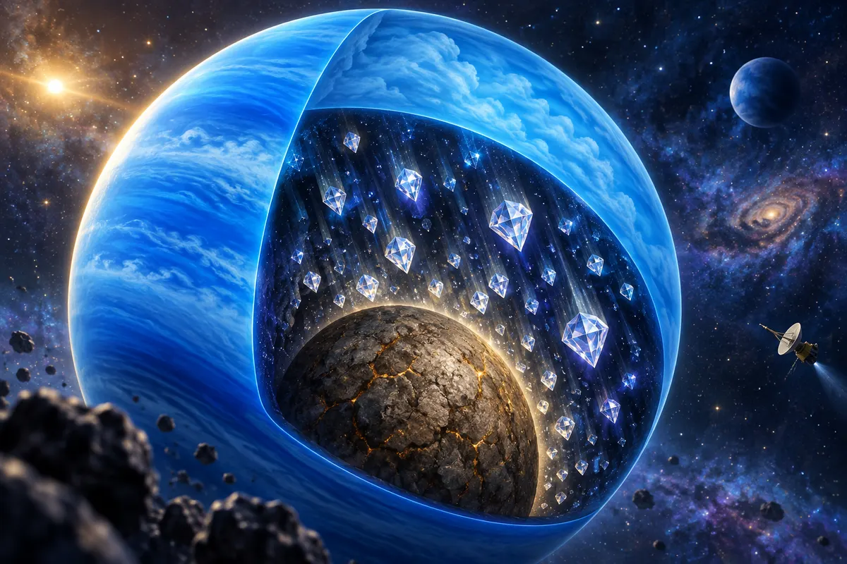 宇宙では重力より「表面張力」が勝つので、水は丸い玉になる