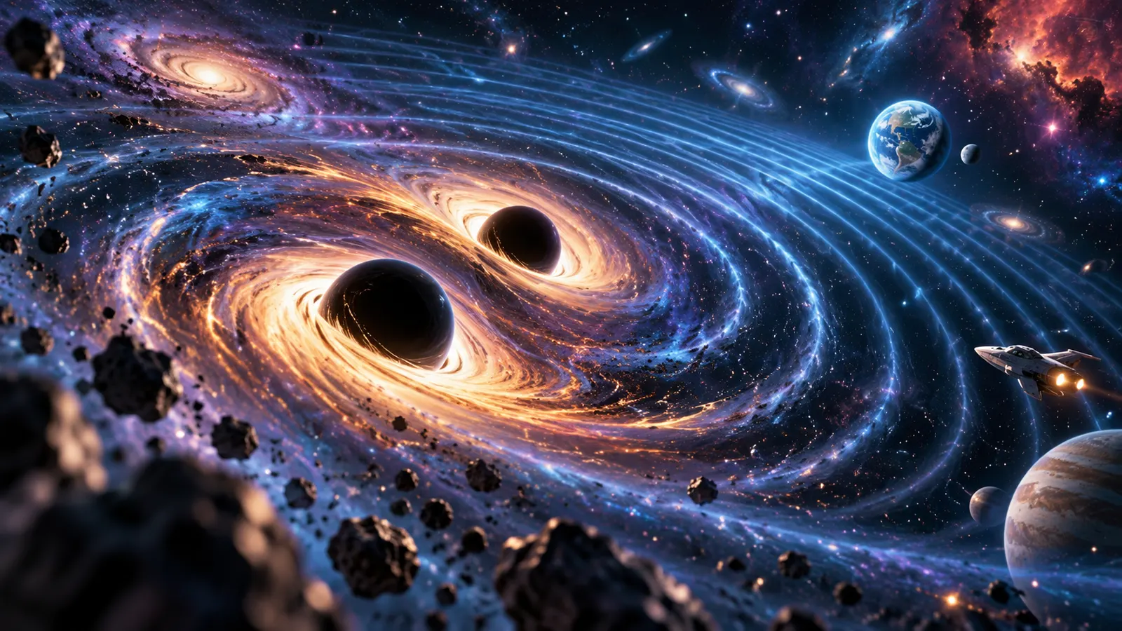 13億年前のブラックホール合体で、地球が「陽子より小さく」ゆれた。重力波の発見