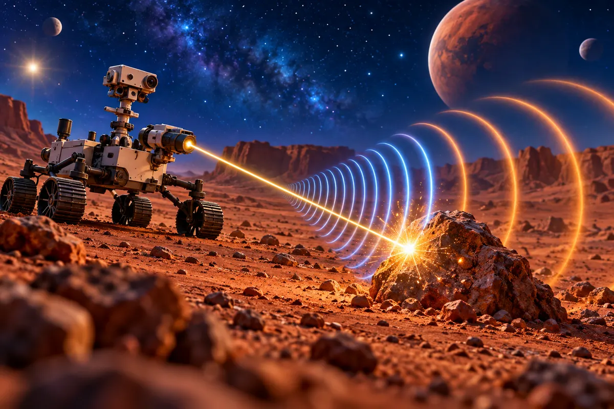 火星では、高い音の波のほうが少しだけ速く進む
