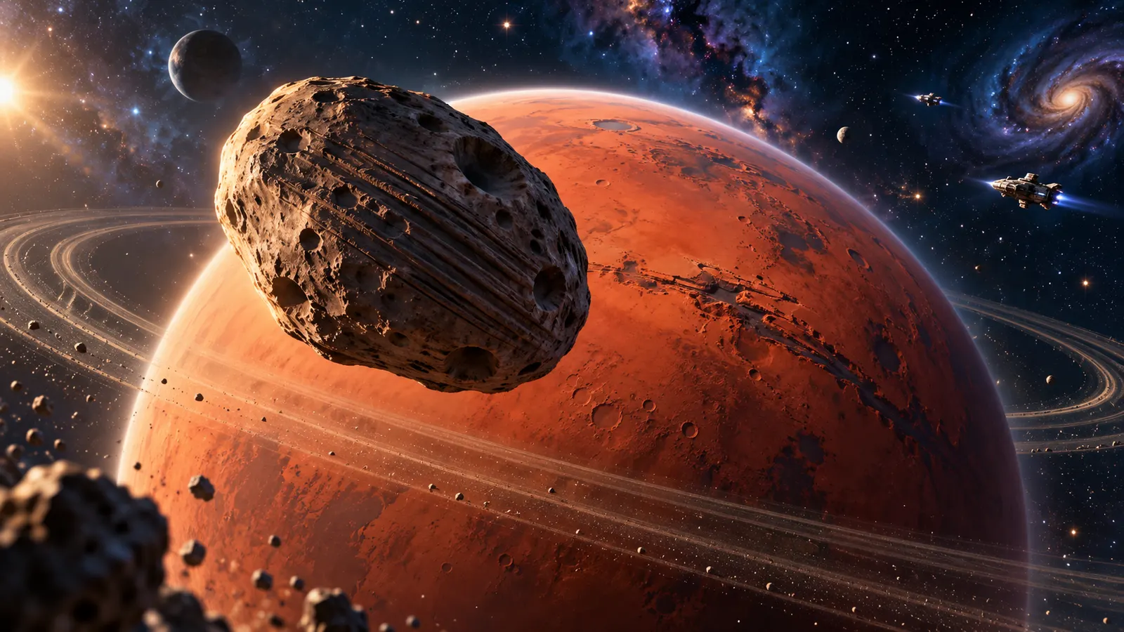 火星の月フォボスは少しずつ落ちている。数千万年後、火星に「輪」ができるかもしれない