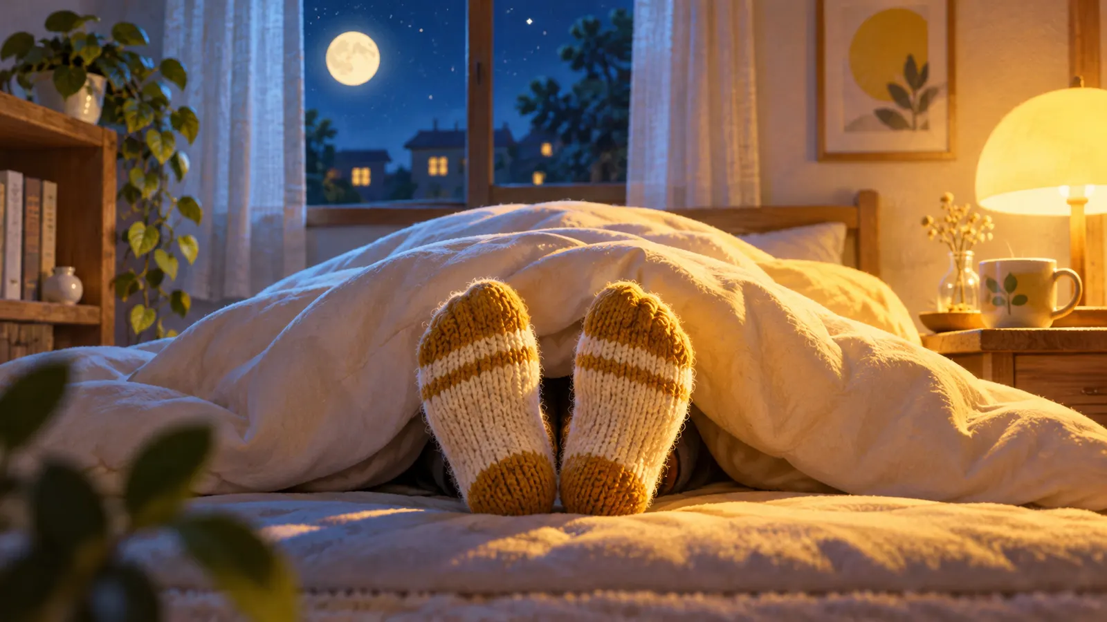 靴下をはいて寝ると早く眠れる、という研究は6人だけの実験だった