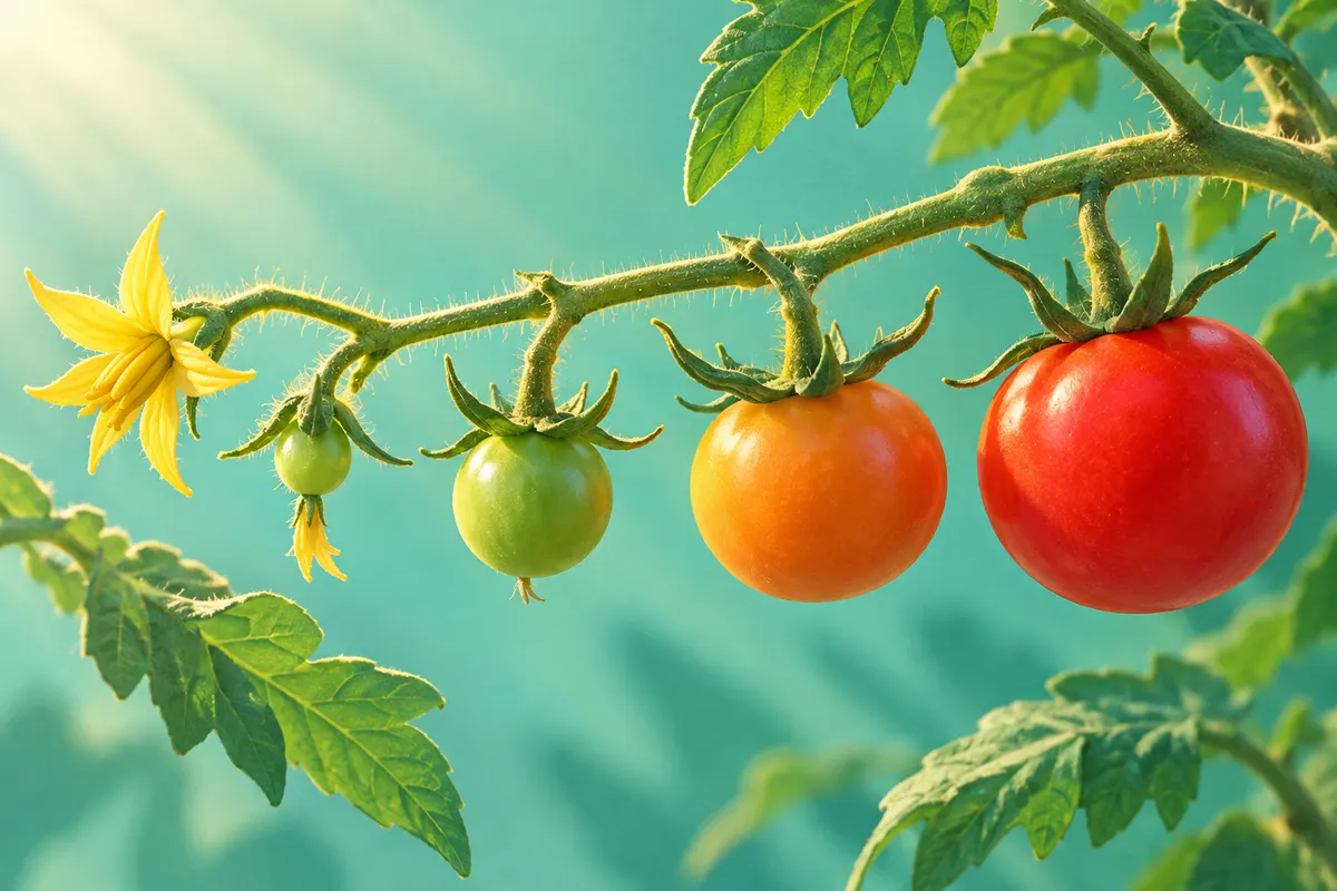 トマトの実は、花の根もとにある「子房」がふくらんだもの。植物学ではこれを果実と呼ぶ。