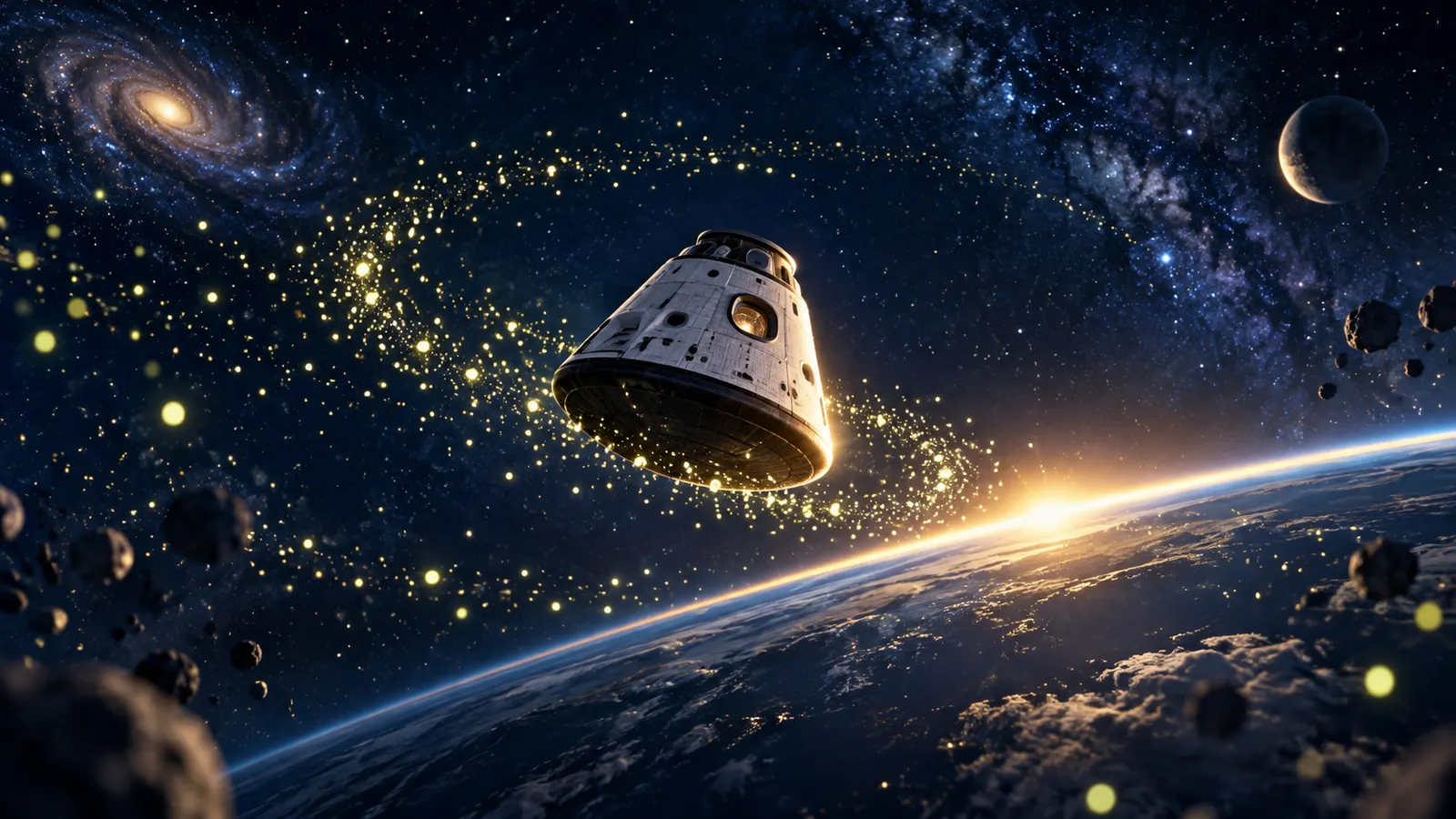 宇宙飛行士が宇宙で見た「ホタル」の正体は、宇宙船についた霜らしい